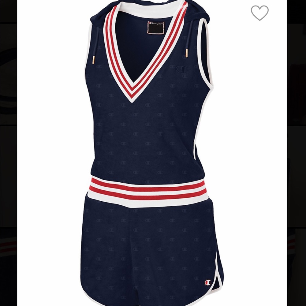 New with tag Champion
Striped Terry Cloth Romper